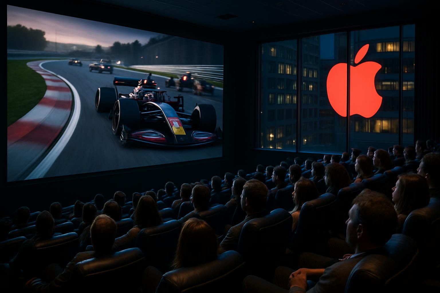 apple obtient l'exclusivité de la diffusion de la f1 aux états-unis et prévoit de projeter en direct 5 grands prix dans les cinémas, offrant une expérience unique aux fans de sport automobile.