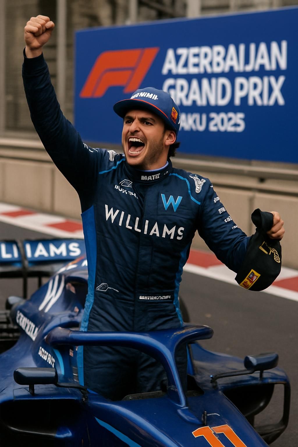 découvrez les moments forts du grand prix d'azerbaïdjan 2025 avec carlos sainz, qui célèbre son podium mémorable, le plus grand de sa carrière.