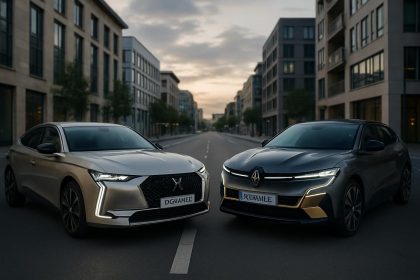 découvrez le face-à-face électrisant entre la ds4 e-tense et la renault mégane e-tech, deux icônes du design automobile français qui révolutionnent la mobilité électrique.