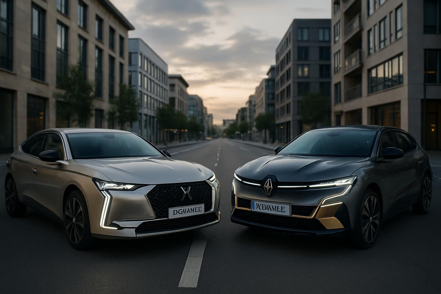 découvrez le face-à-face électrisant entre la ds4 e-tense et la renault mégane e-tech, deux icônes du design automobile français qui révolutionnent la mobilité électrique.