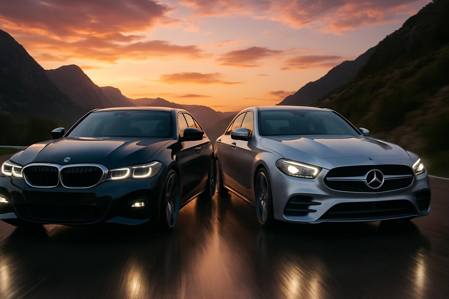 découvrez le duel intense entre la bmw série 3 et la mercedes classe c de 2021, deux légendes automobiles s'affrontent dans une comparaison détaillée alliant performance, design et technologie.
