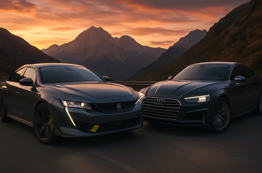 découvrez le duel électrique et sportif entre la peugeot 508 pse et l'audi s5 sportback, deux berlines hautes performances s'affrontant au sommet pour séduire les amateurs de puissance et de technologie.