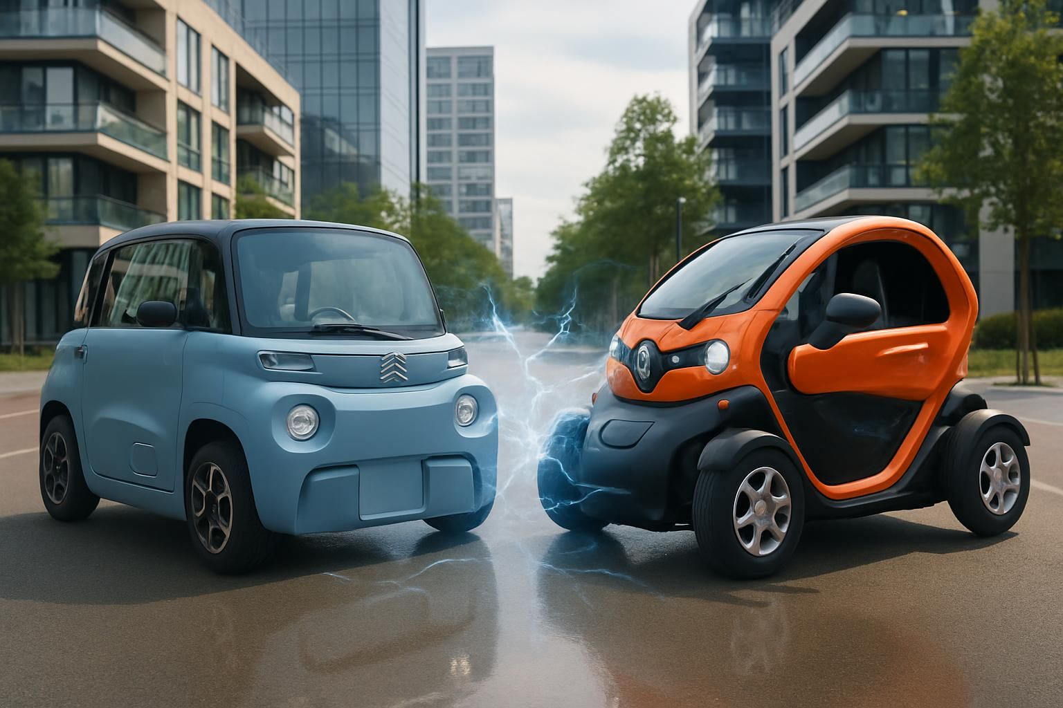Duel électrique : Citroën AMI face à Renault Twizy, la bataille pour la mobilité urbaine de demain découvrez la comparaison entre la citroën ami et la renault twizy, deux véhicules électriques emblématiques qui révolutionnent la mobilité urbaine de demain.