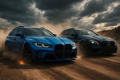 découvrez le duel explosif entre la bmw m3 touring et la mercedes-amg c 63 s, deux breaks de sport prestigieux s'affrontant dans une bataille pleine de puissance et de performance.