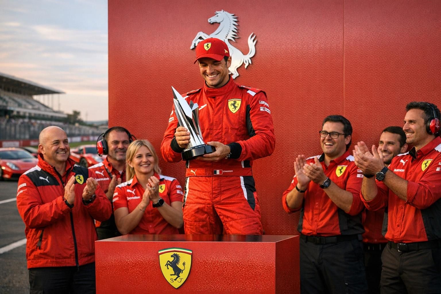 ferrari honore un champion des 24 heures du mans avec une récompense prestigieuse, soulignant son exploit exceptionnel et sa contribution au sport automobile.