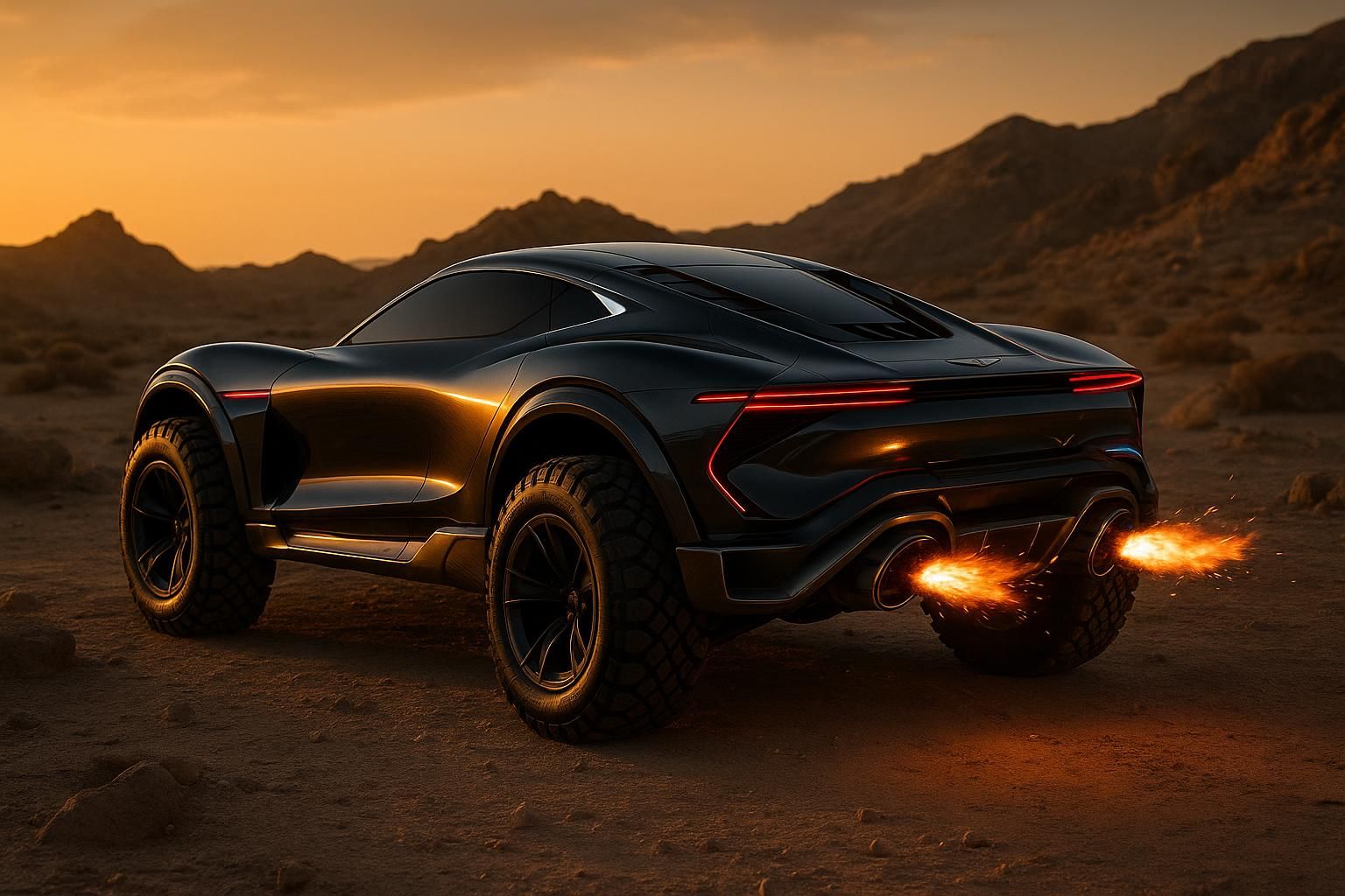 découvrez la nouvelle supercar tout-terrain de genesis, une voiture explosive équipée d'un moteur puissant de 1 100 chevaux pour des performances exceptionnelles sur tous les terrains.