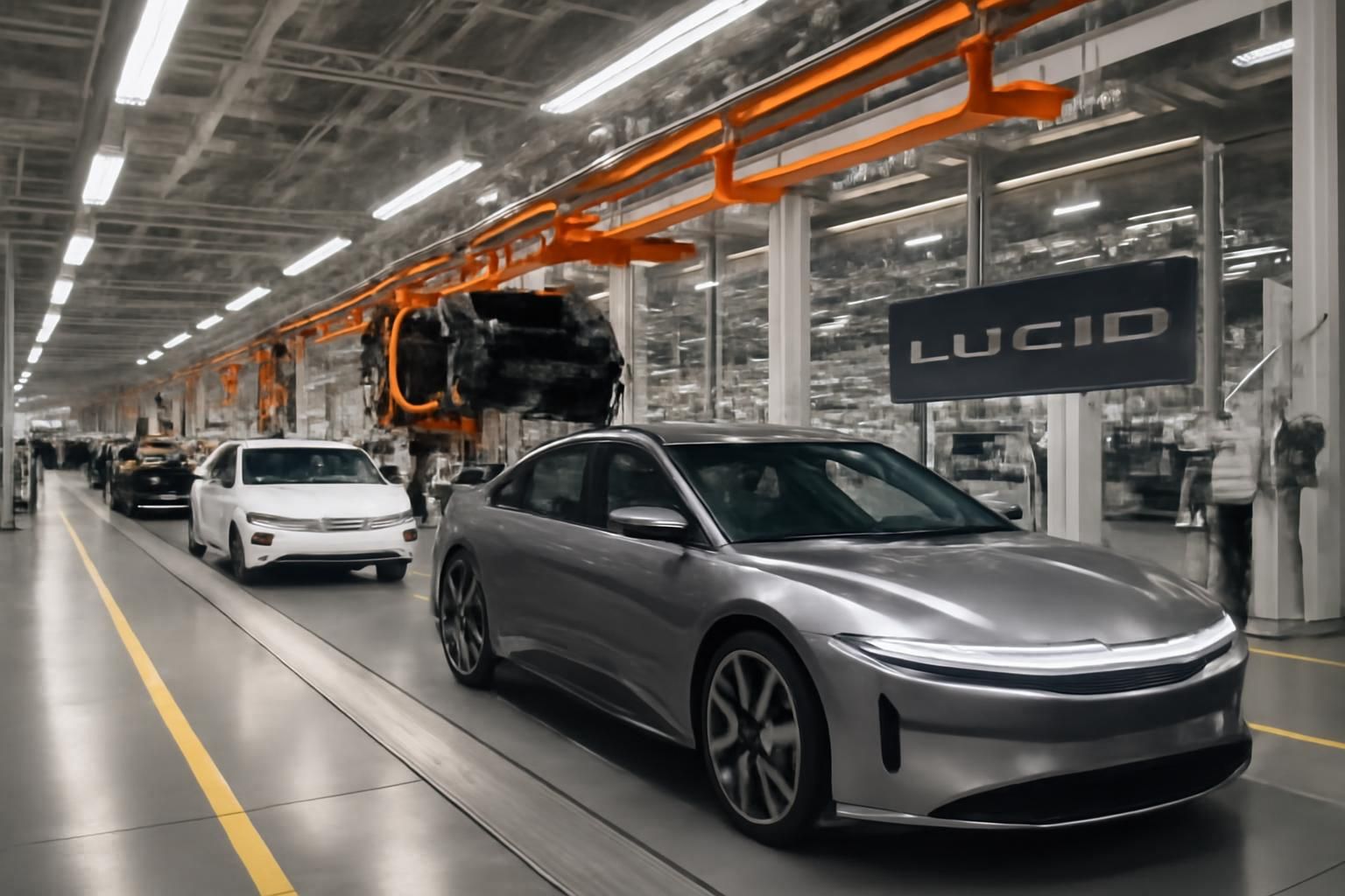 lucid, considéré comme un concurrent important de tesla, rencontre des difficultés à se développer malgré un soutien financier important provenant d'arabie saoudite.