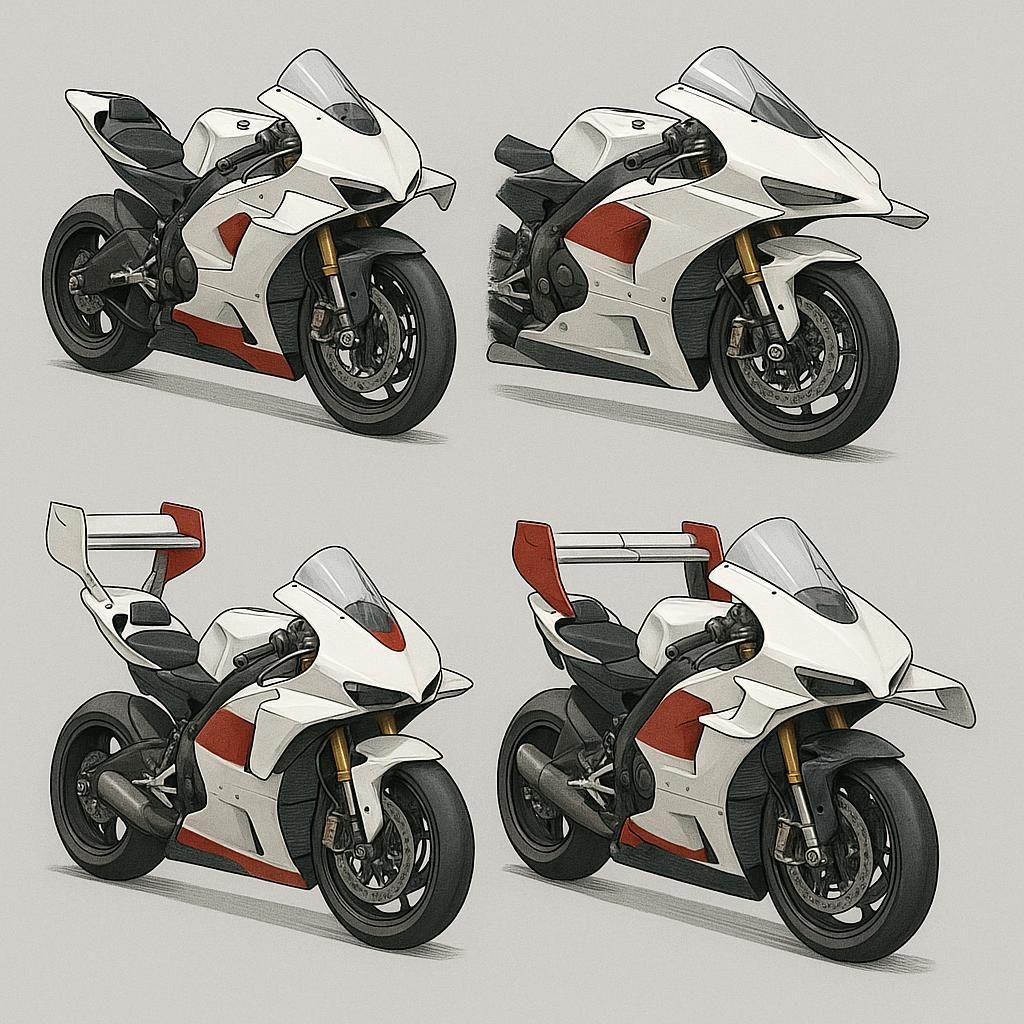 márquez confronté à un choix décisif entre quatre configurations aérodynamiques pour optimiser ses performances en compétition.