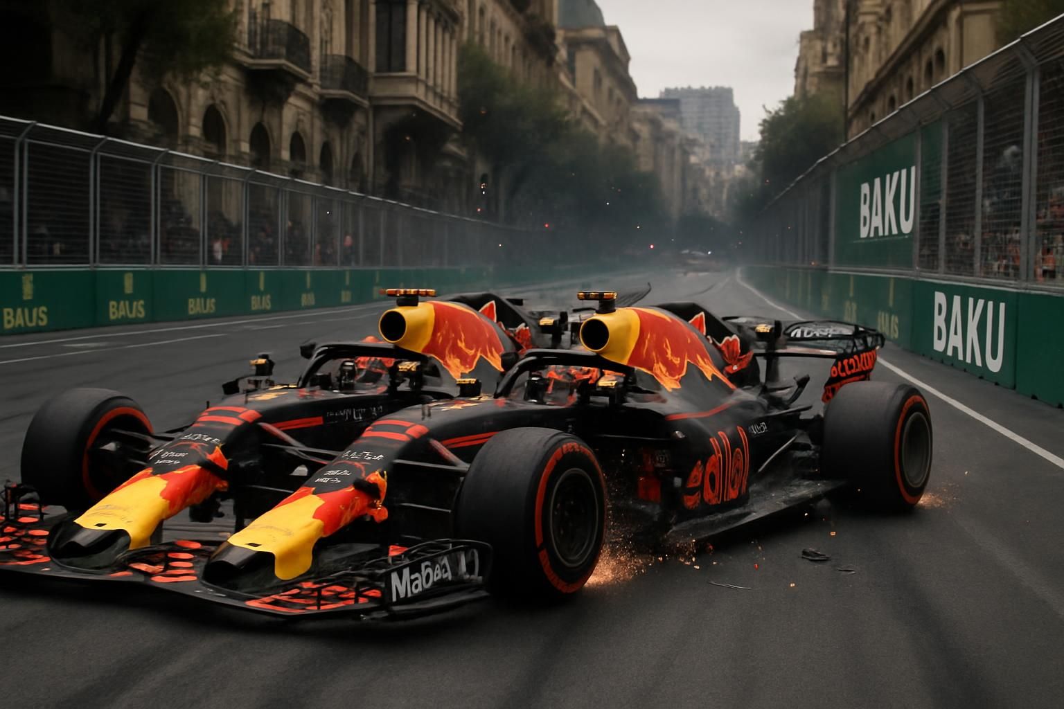 découvrez les coulisses de l'édition la plus agitée du grand prix d'azerbaïdjan, où red bull traverse une période de turbulences intenses.