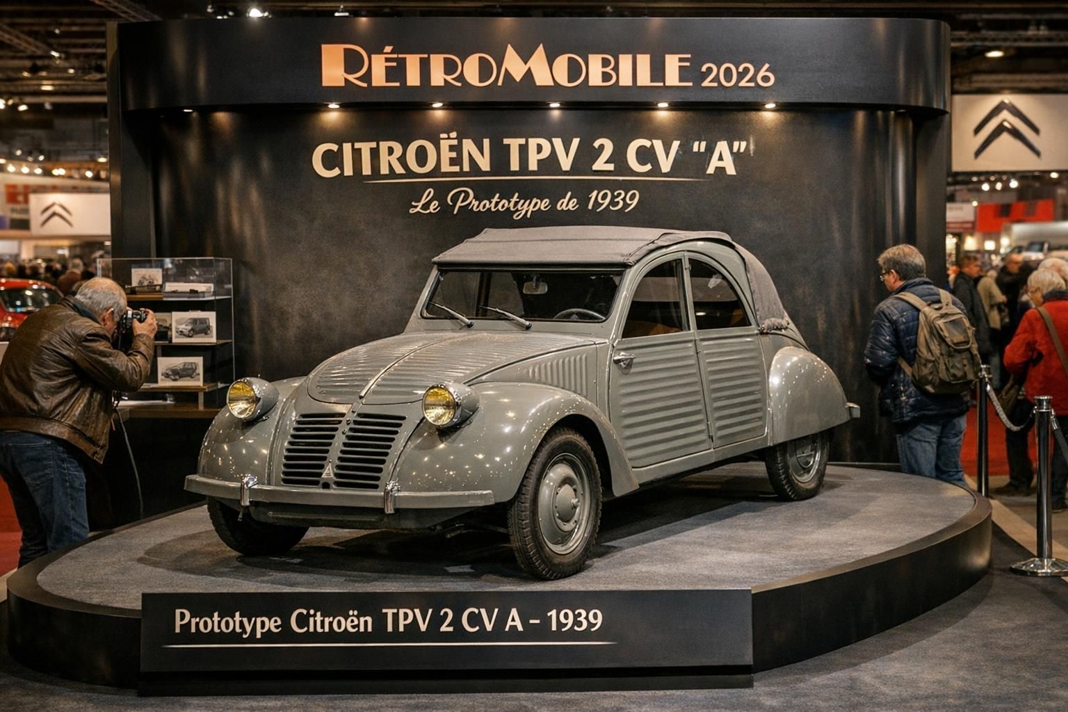 Rétromobile : Citroën TPV/2 CV A (1939), l'ancêtre révolutionnaire de la légendaire 2CV découvrez la citroën tpv/2 cv a (1939) à rétromobile, l'ancêtre révolutionnaire qui a donné naissance à la légendaire 2cv, véritable icône de l'automobile française.