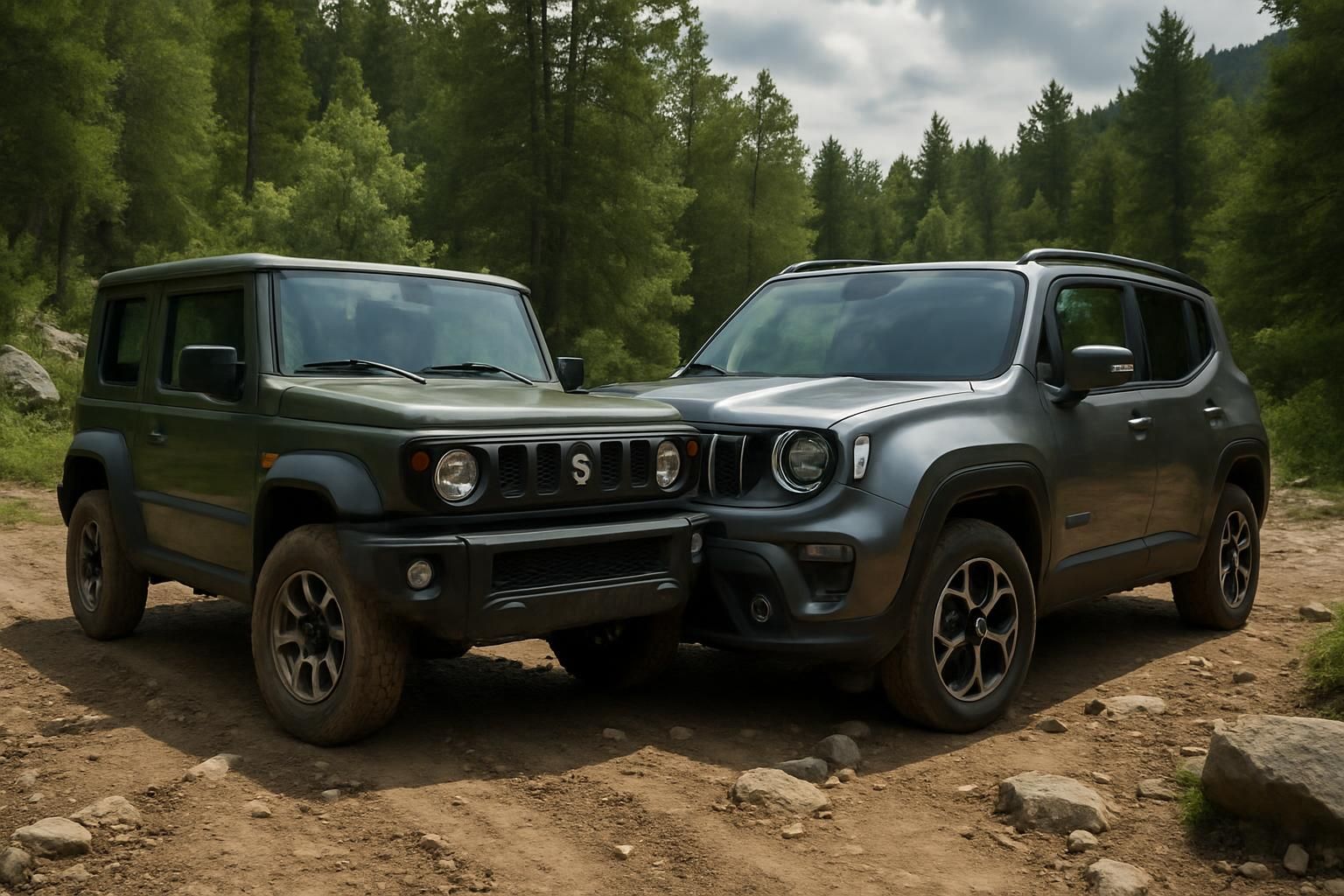 découvrez le duel entre le suzuki jimny vu et le jeep renegade 4xe, deux baroudeurs éligibles sans malus, alliant robustesse et respect des normes environnementales pour vos aventures.