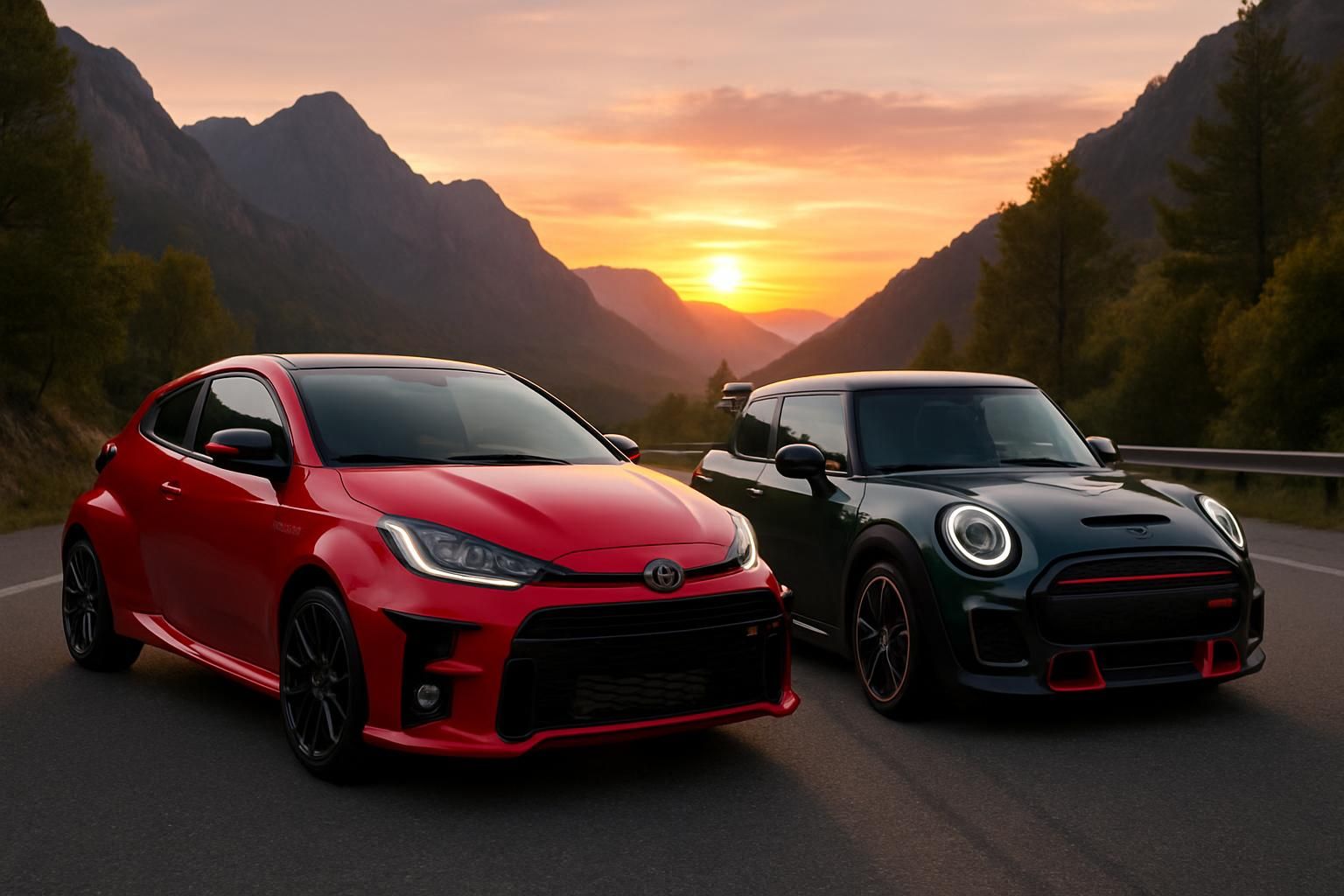 découvrez la toyota gr yaris et la mini jcw gp, deux voitures sportives d'exception alliant performance, design unique et exclusivité mondiale.
