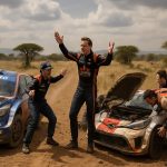 revivez le drame au kenya où les pilotes solberg et ogier ont été contraints à l'abandon, une épreuve marquante du rallye.