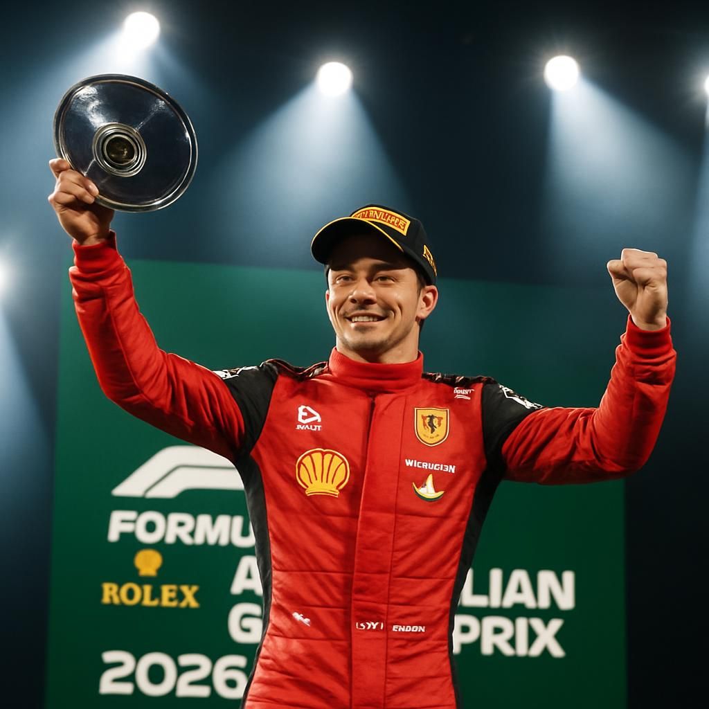 revivez le grand prix d'australie 2026 où george russell offre un doublé éclatant à mercedes, tandis que charles leclerc se distingue brillamment sur le podium.