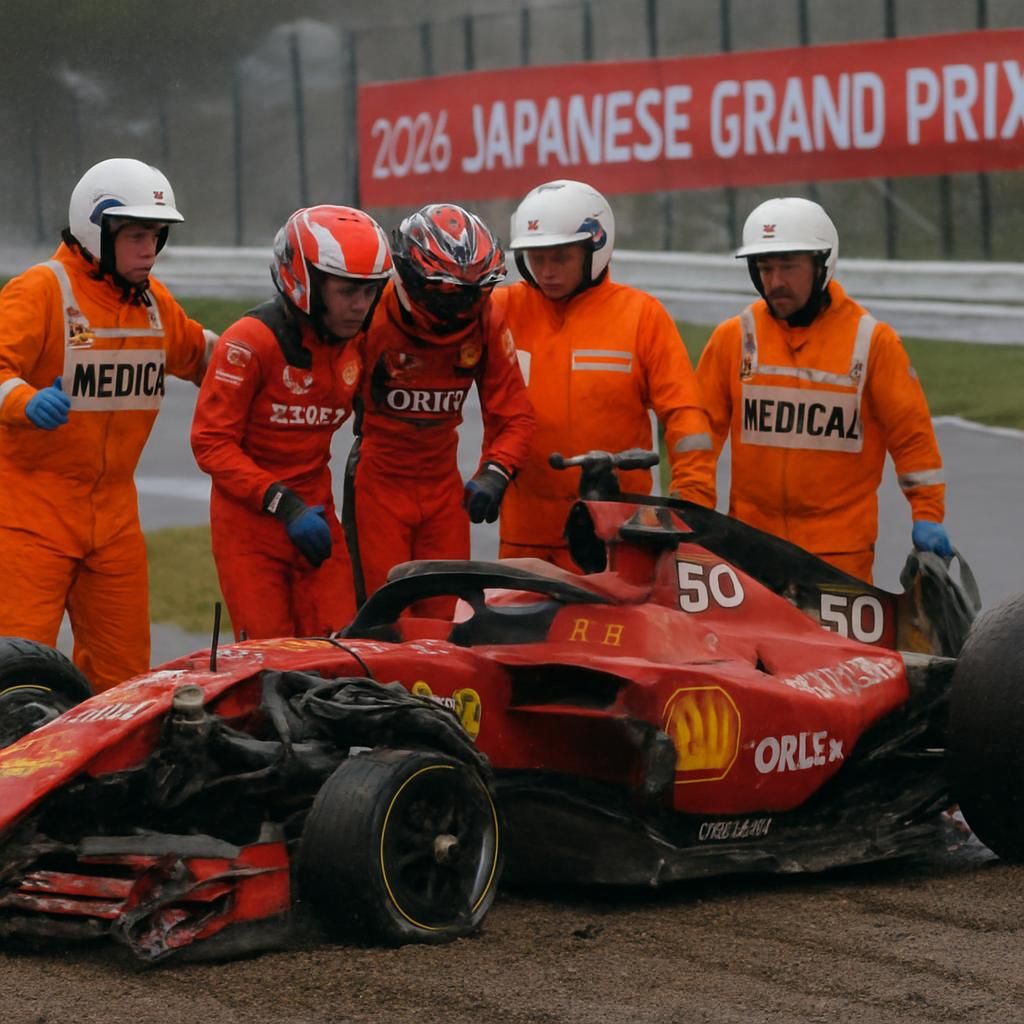 Oliver Bearman revient sur son crash spectaculaire au Grand Prix du Japon 2026 : « Un instant terrifiant, l’adrénaline est encore bien présente » oliver bearman partage son récit intense après son crash spectaculaire au grand prix du japon 2026, évoquant l'adrénaline toujours présente suite à cet instant terrifiant.