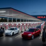 tesla s'apprête à inaugurer une station de recharge géante avec 400 bornes, marquant une révolution mondiale inédite dans l'infrastructure de véhicules électriques.