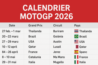 découvrez le calendrier complet du grand prix des amériques motogp 2026 avec toutes les dates et informations essentielles pour ne rien manquer de cette saison passionnante.