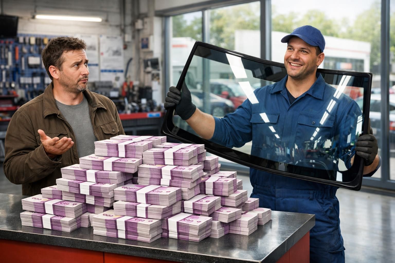 profitez de 500€ offerts en cash pour tout remplacement de pare-brise, mais attention aux offres des réparateurs parfois surprenantes et peu fiables.