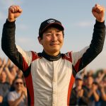 découvrez la célébration de la victoire de katsuta et son émotion sincère envers neuville : « je souffre pour lui ».