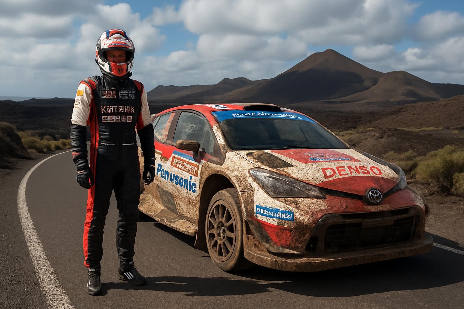 suivez la performance exceptionnelle de katsuta qui maintient sa position de leader au rallye des canaries, un événement phare du championnat du rallye.