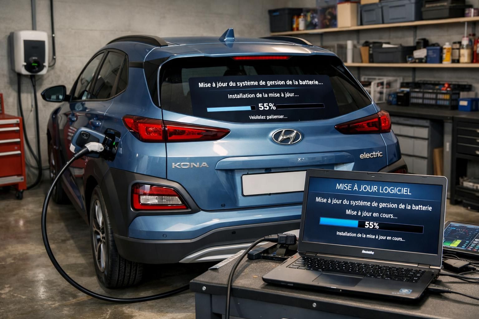 l'ancien hyundai kona électrique fait l'objet d'un rappel massif en raison d'un nouveau problème majeur affectant la sécurité et la performance des véhicules.
