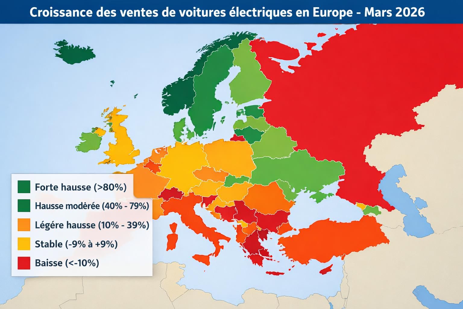 découvrez comment le marché des voitures électriques en europe a connu un essor surprenant en mars 2026, avec plusieurs modèles se hissant dans le top 10 des ventes.