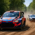 neuville impose son rythme en tête de la course tandis que solberg fait vibrer le rallye avec des performances spectaculaires et un pilotage intense.