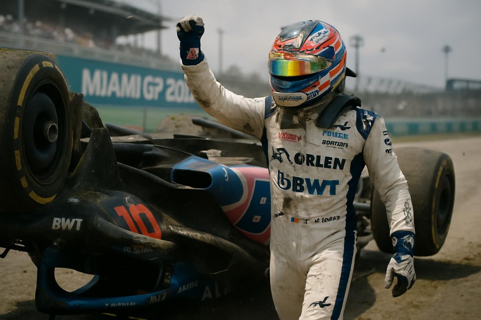 découvrez les réactions d'isack hadjar et pierre gasly après leur crash coûteux lors du grand prix de miami 2026, un moment clé de la course qui a marqué les esprits.
