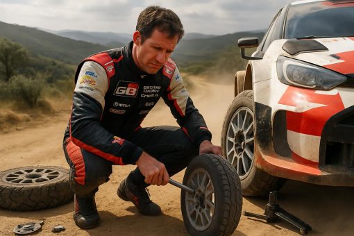 sébastien ogier subit une crevaison décevante lors de la course au portugal, compromettant ses chances de victoire.