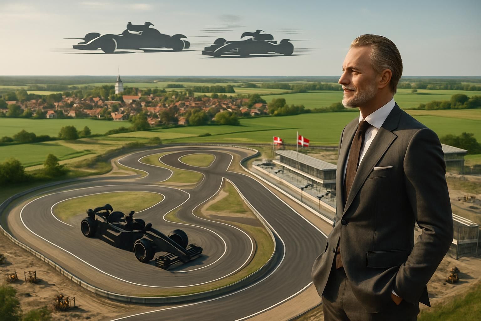 un millionnaire danois investit 500 millions d'euros pour construire un circuit automobile dans son village de 4 000 habitants, avec l'ambition d'accueillir des courses de formule 1.