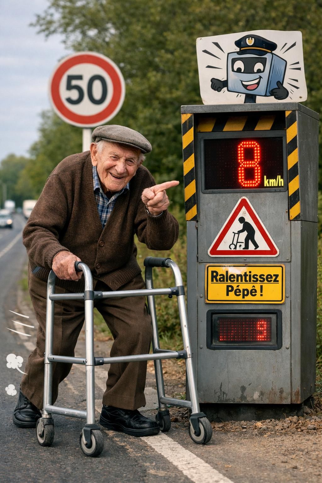 découvrez l'histoire inspirante d'une centenaire qui, à 100 ans, se déplace à 42 km/h en déambulateur, surprenant tous ceux qui l'entourent au moment parfait.