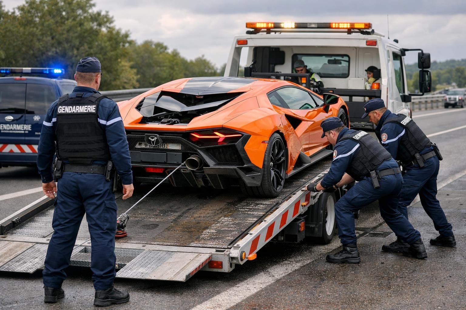 À 130 km/h en Lamborghini Revuelto : une confiscation express par les gendarmes à 130 km/h en lamborghini revuelto : découvrez comment une vitesse excessive a conduit à une confiscation immédiate par les gendarmes.