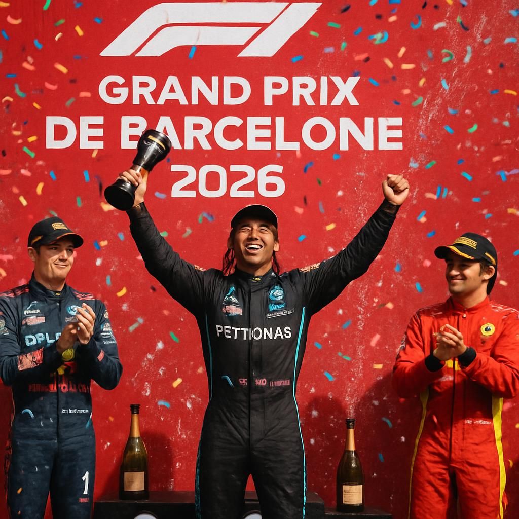 revivez le grand prix de barcelone 2026 où lewis hamilton triomphe pour la première fois au volant de la ferrari. découvrez le classement complet de cette course mémorable.