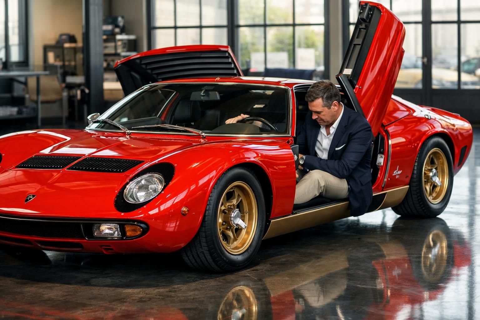 Lamborghini Miura SV : Prendre le volant d'une légende à 2,8 millions d'euros découvrez la lamborghini miura sv, une icône automobile légendaire, et vivez l'expérience unique de prendre le volant d'un chef-d'œuvre d'exception estimé à 2,8 millions d'euros.