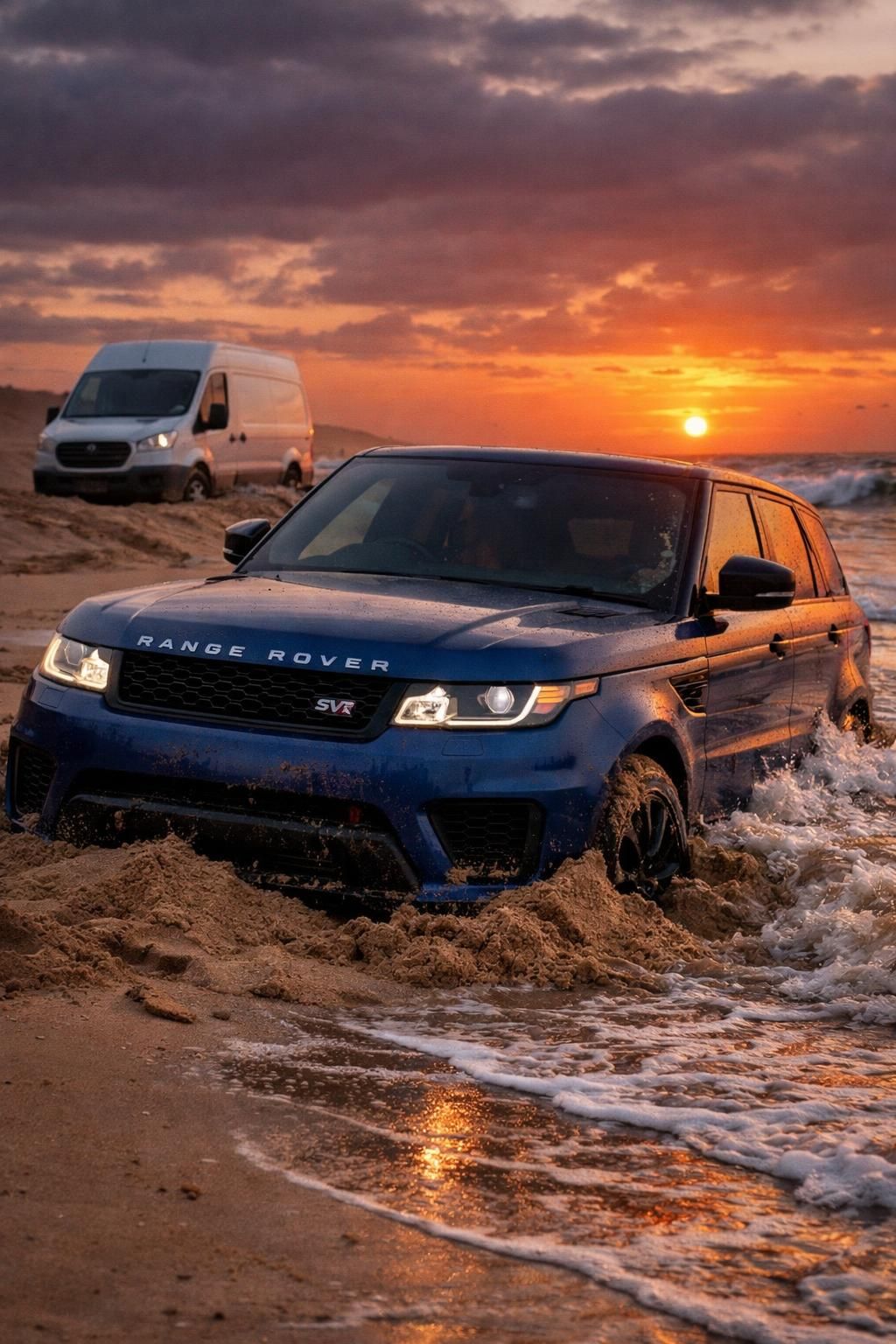 Un sauvetage qui tourne mal : il noie son Range Rover en secourant un utilitaire enlisé dans le sable découvrez l'incroyable sauvetage qui a mal tourné : en tentant de secourir un utilitaire enlisé dans le sable, il noie son range rover dans une mésaventure unique.