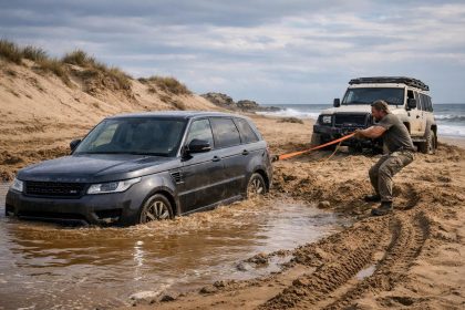 Un sauvetage qui tourne mal : il noie son Range Rover en secourant un utilitaire enlisé dans le sable un sauvetage qui tourne mal : découvrez comment un conducteur a fini par noyer son range rover en tentant de secourir un utilitaire coincé dans le sable.