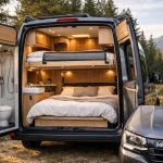 découvrez notre van aménagé malin fabriqué en france, offrant 3 couchages, une salle d’eau complète et un moteur puissant de 140 ch pour des voyages confortables et autonomes.