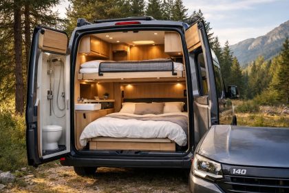 Van aménagé malin fabriqué en France : 3 couchages, salle d’eau complète et moteur 140 ch découvrez notre van aménagé malin fabriqué en france, offrant 3 couchages, une salle d’eau complète et un moteur puissant de 140 ch pour des voyages confortables et autonomes.