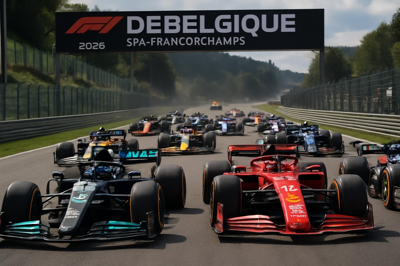Grand Prix de Belgique 2026 – Revivez le départ spectaculaire : Antonelli devance Leclerc, l’intense accrochage entre Russell et Hamilton en vidéo ! revivez le grand prix de belgique 2026 avec le départ spectaculaire où antonelli devance leclerc, accompagné de l'intense accrochage entre russell et hamilton, capturé en vidéo exclusive.