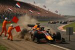 revivez le départ spectaculaire du grand prix des pays-bas 2026 avec verstappen en sortie de piste qui déclenche un drapeau rouge – une vidéo à ne pas manquer !