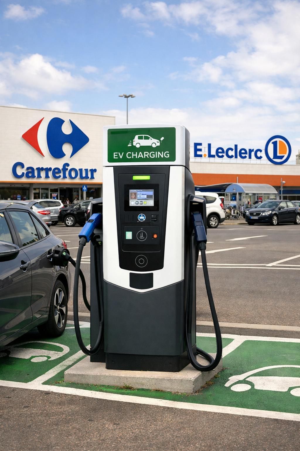 Hausse prévue de l'électricité : Carrefour et Leclerc s'affrontent en abaissant les tarifs de recharge pour véhicules électriques découvrez comment carrefour et leclerc réagissent à la hausse prévue des prix de l'électricité en réduisant les tarifs de recharge pour véhicules électriques, offrant ainsi des solutions économiques aux consommateurs.