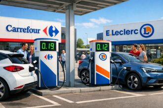 Hausse prévue de l'électricité : Carrefour et Leclerc s'affrontent en abaissant les tarifs de recharge pour véhicules électriques découvrez comment carrefour et leclerc ripostent à la hausse prévue de l'électricité en proposant des tarifs de recharge pour véhicules électriques plus avantageux, créant une compétition bénéfique pour les consommateurs.