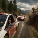 suivez la course spectaculaire où ogier maintient sa première place tandis qu'evans réalise un retour impressionnant avant un accident spectaculaire qui bouleverse le classement.