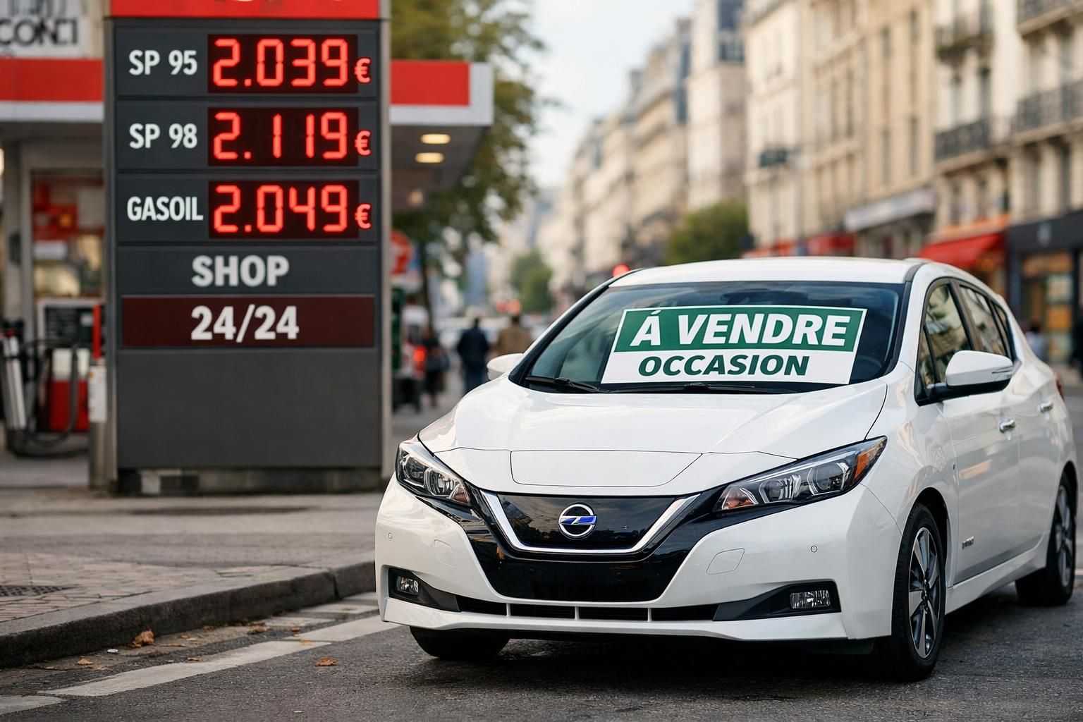 découvrez à quel prix du carburant les français décident enfin de passer à une voiture électrique d'occasion et les facteurs qui influencent leur choix.