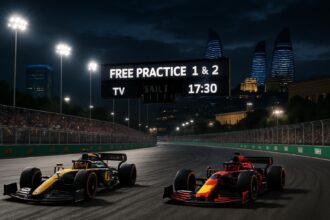 Grand Prix d'Azerbaïdjan 2026 : compte-rendu complet des essais libres 1 et 2, programme TV détaillé et horaires pour la course exceptionnellement programmée samedi ! découvrez le compte-rendu complet des essais libres 1 et 2 du grand prix d'azerbaïdjan 2026, avec le programme tv détaillé et les horaires de la course, exceptionnellement programmée le samedi.