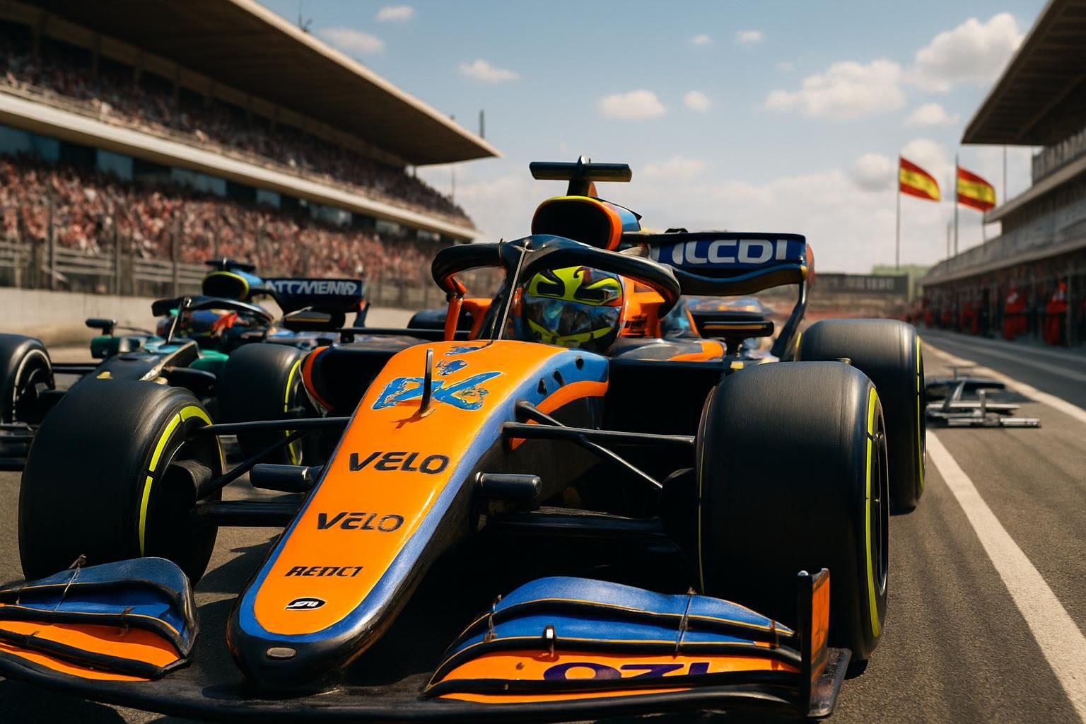 revivez les qualifications du grand prix d’espagne 2026 avec norris s'imposant en pole position devant antonelli, promettant une course exceptionnelle à venir !