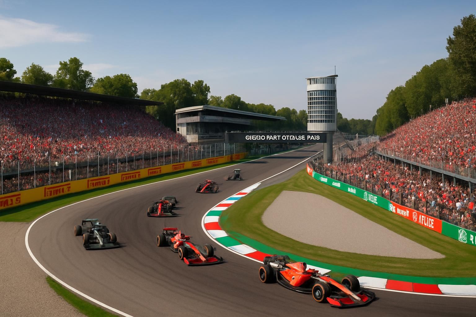 revivez le grand prix d'italie 2026 avec un départ chaotique marqué par un drapeau rouge et une sortie de route spectaculaire de leclerc. découvrez les moments forts en vidéo !