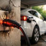 découvrez les dangers méconnus de la recharge d'une voiture électrique sur une prise domestique classique et apprenez comment recharger en toute sécurité.