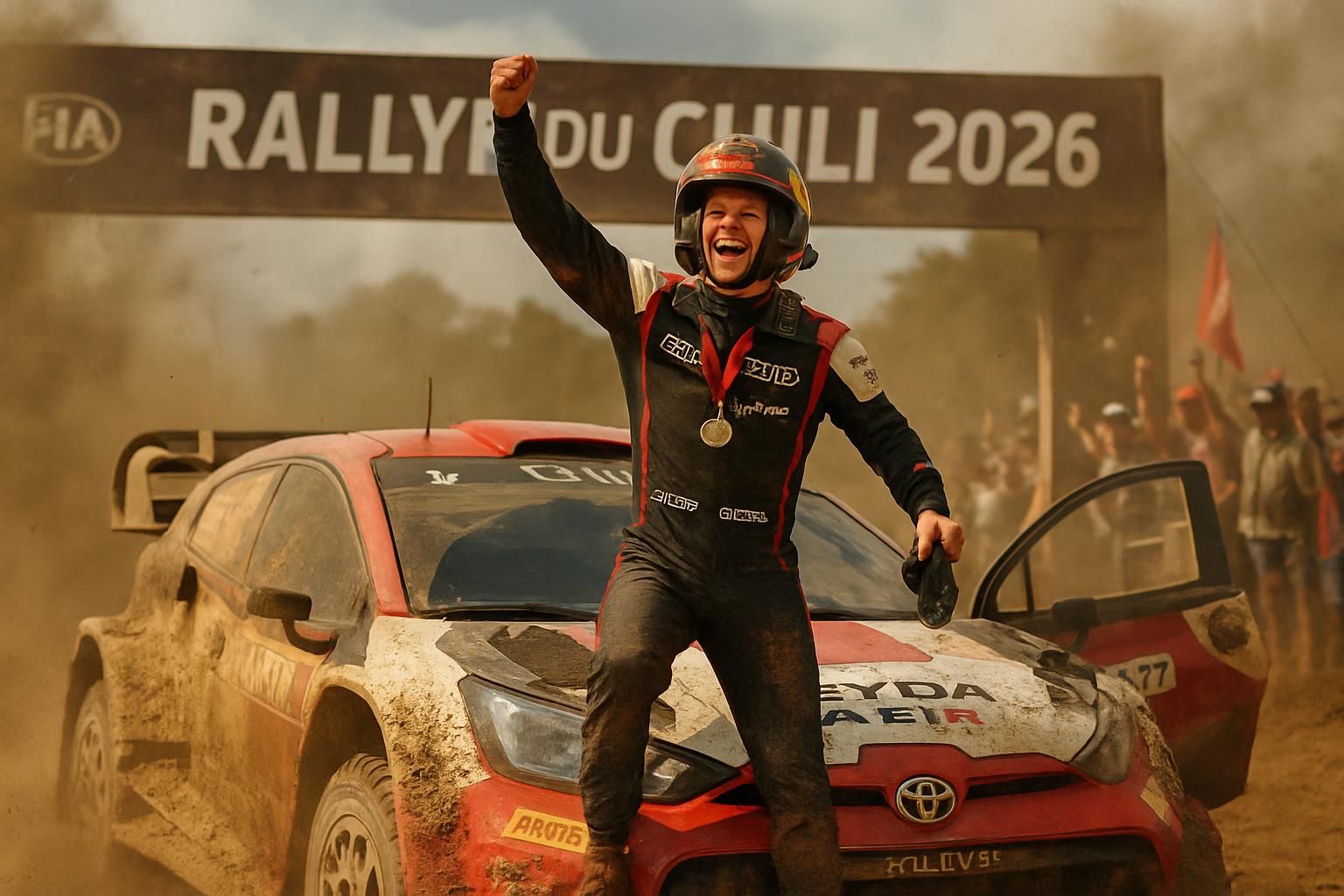 solberg remporte le rallye du chili et offre à toyota le titre mondial en wrc grâce à une performance exceptionnelle.