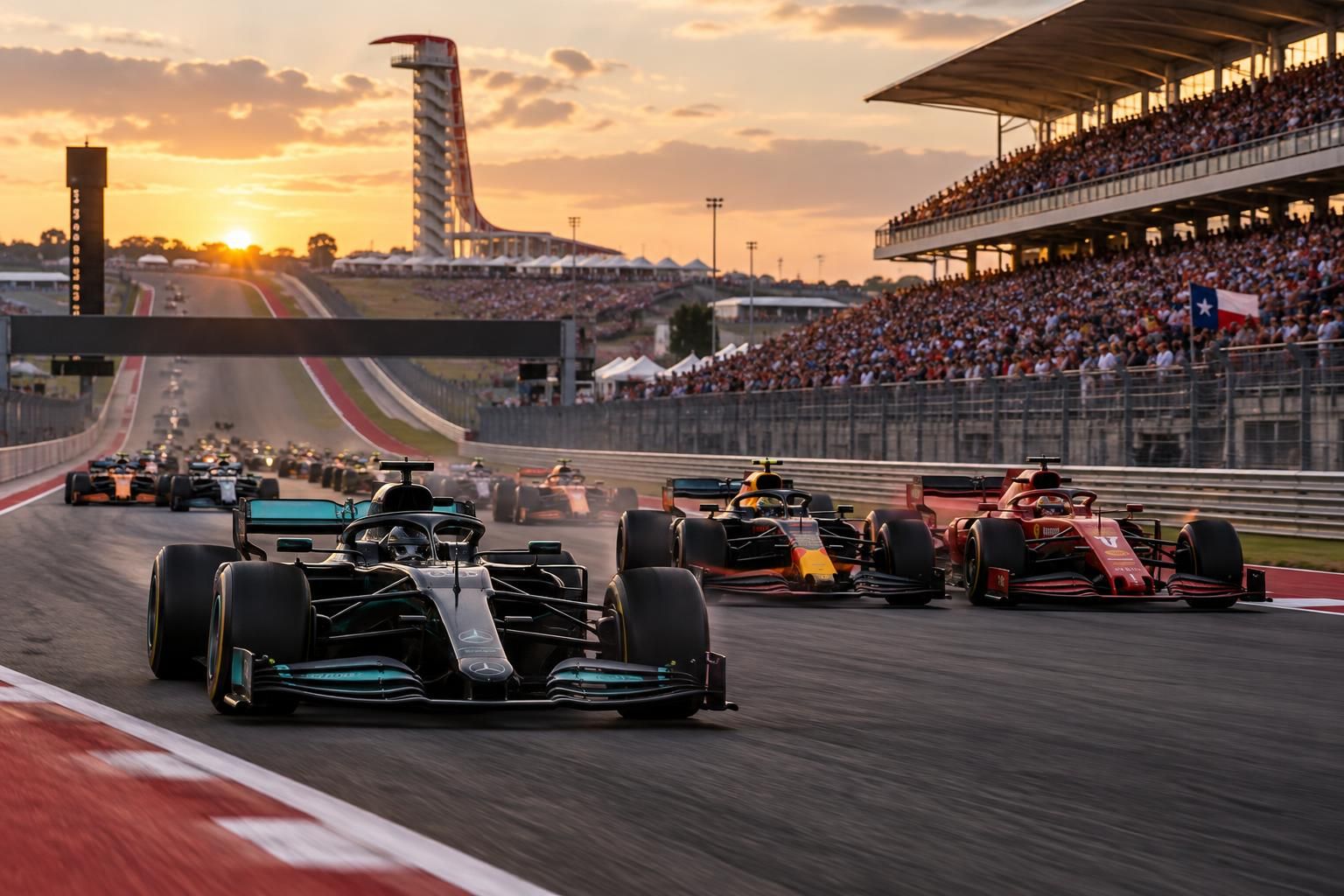 GP des États-Unis 2026 : revivez le départ en vidéo, avec Antonelli aux commandes et Red Bull déjà au coude-à-coude avec Ferrari revivez en vidéo le départ du gp des états-unis 2026 : antonelli prend les commandes, tandis que red bull et ferrari se retrouvent déjà au coude-à-coude.